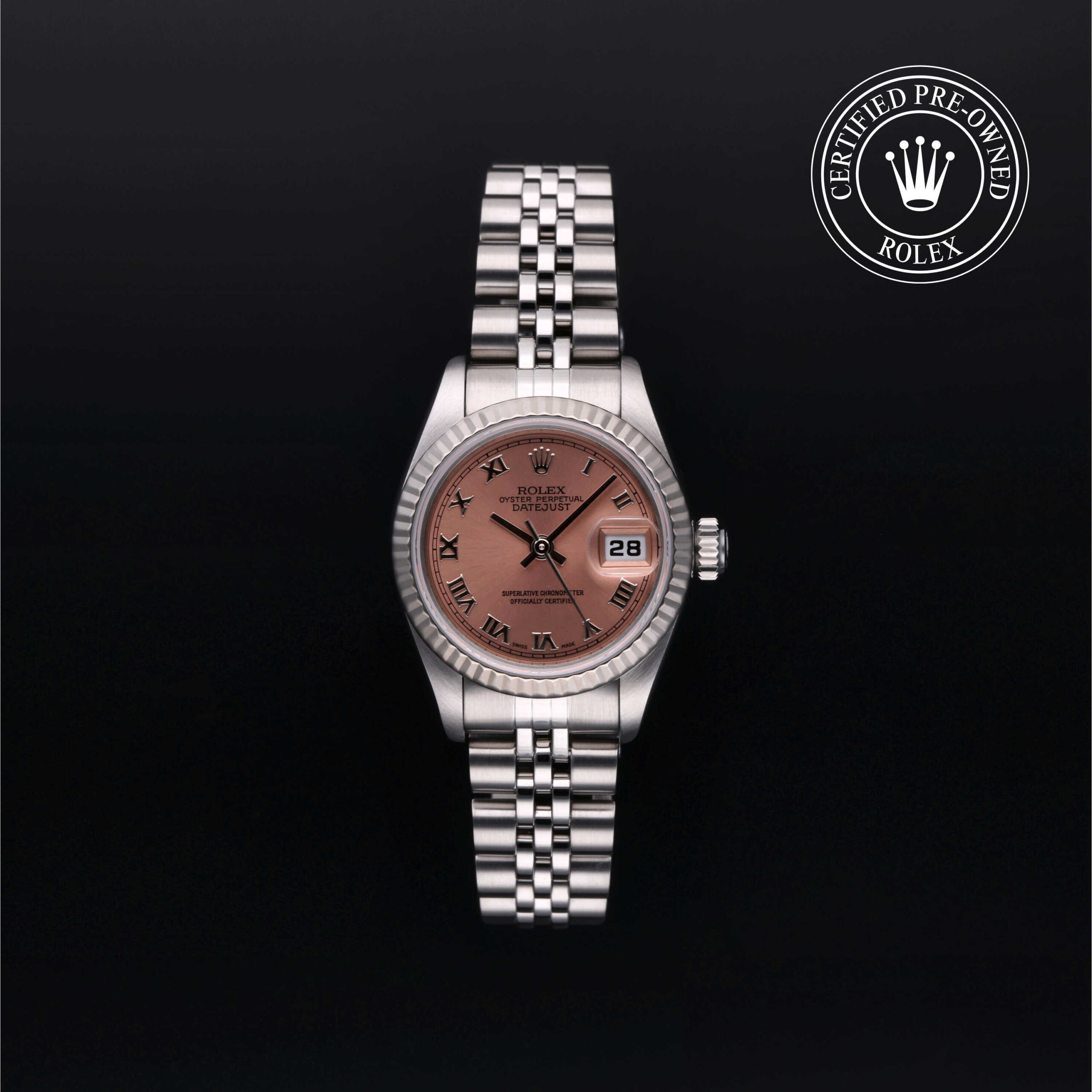 Rolex 69174 Lady-Datejust 26 Pink Roman Dial