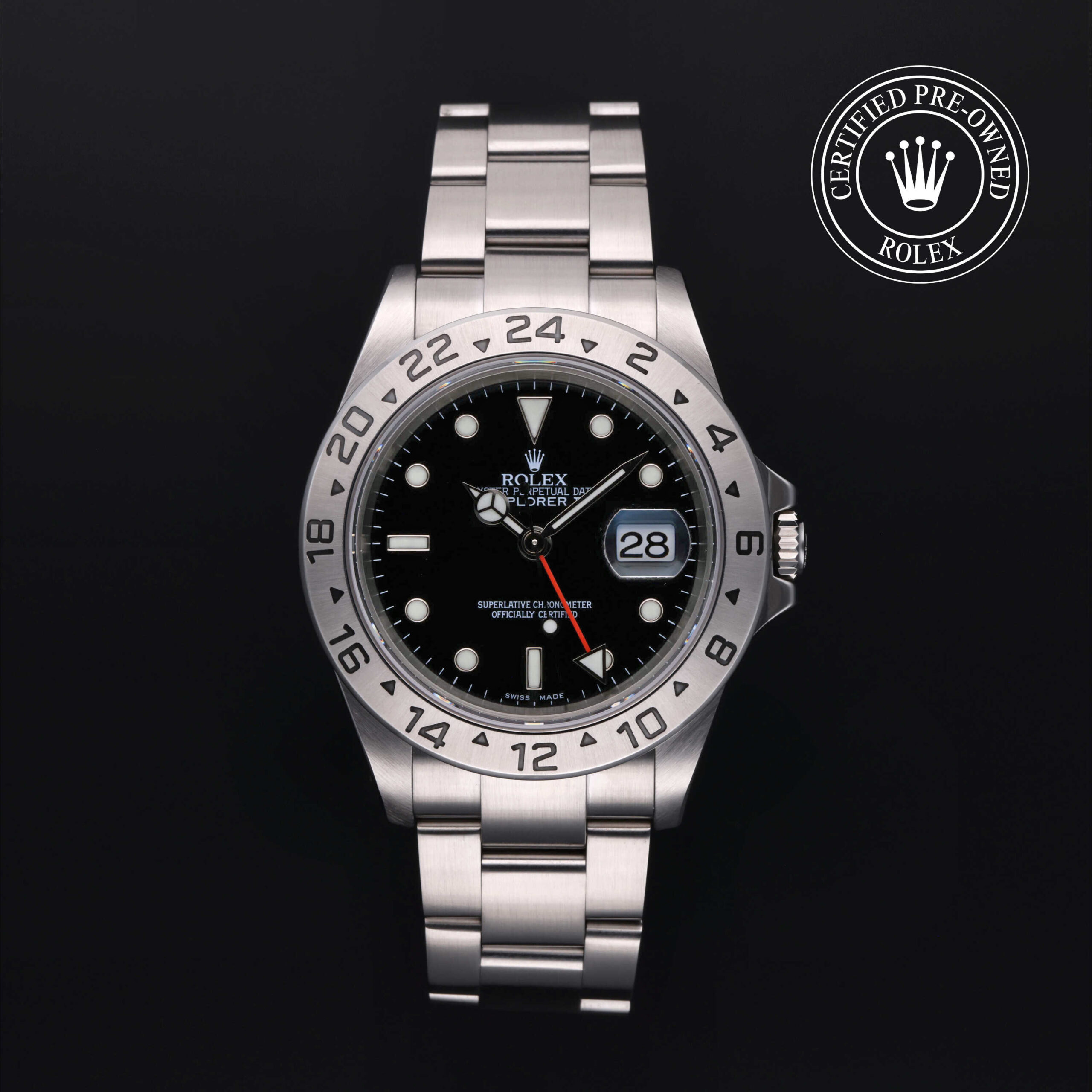 Rolex Explorer II 16570 Black Dial 40mm Oystersteel