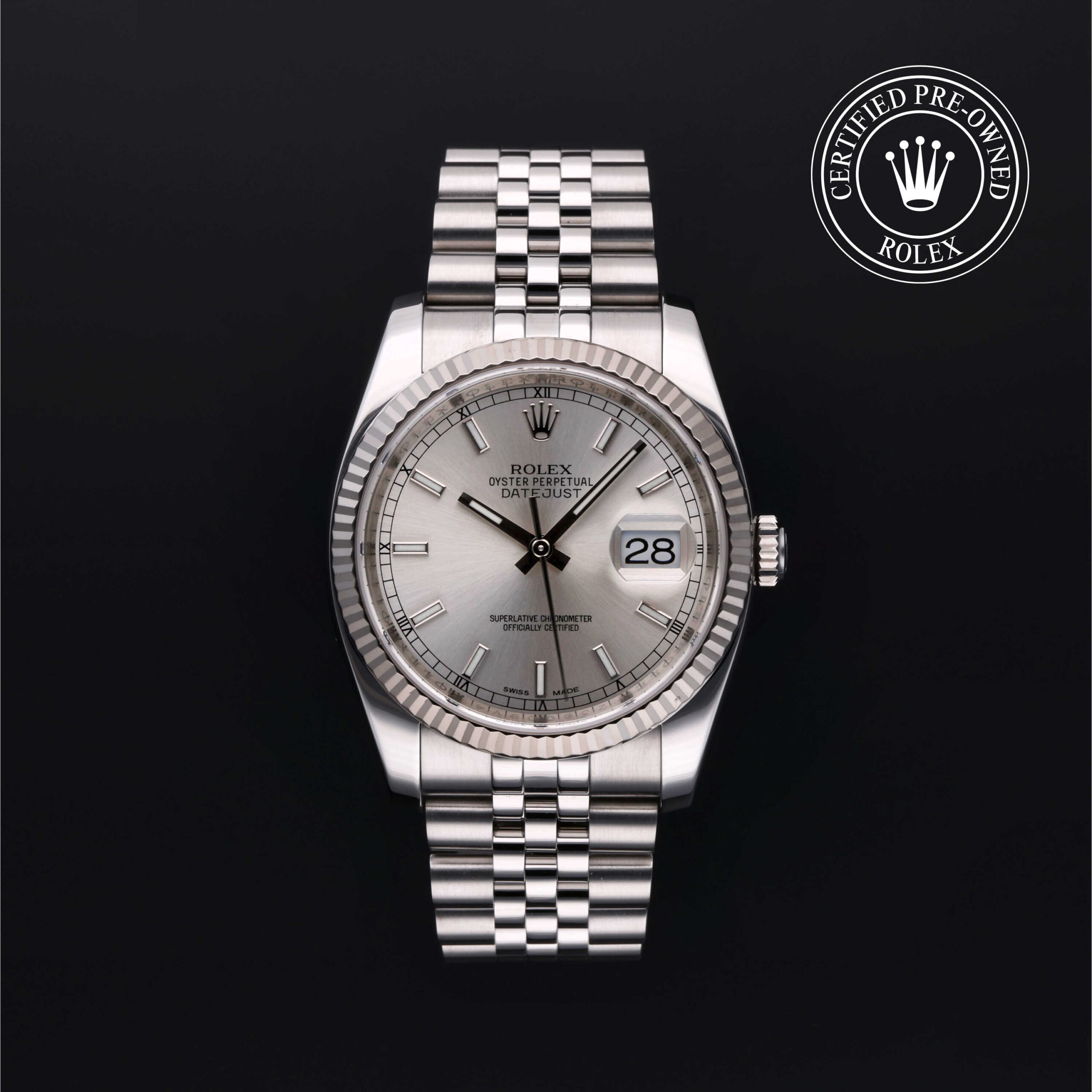 Rolex Datejust 36 116234 Silver Dial Jubilee Bracelet