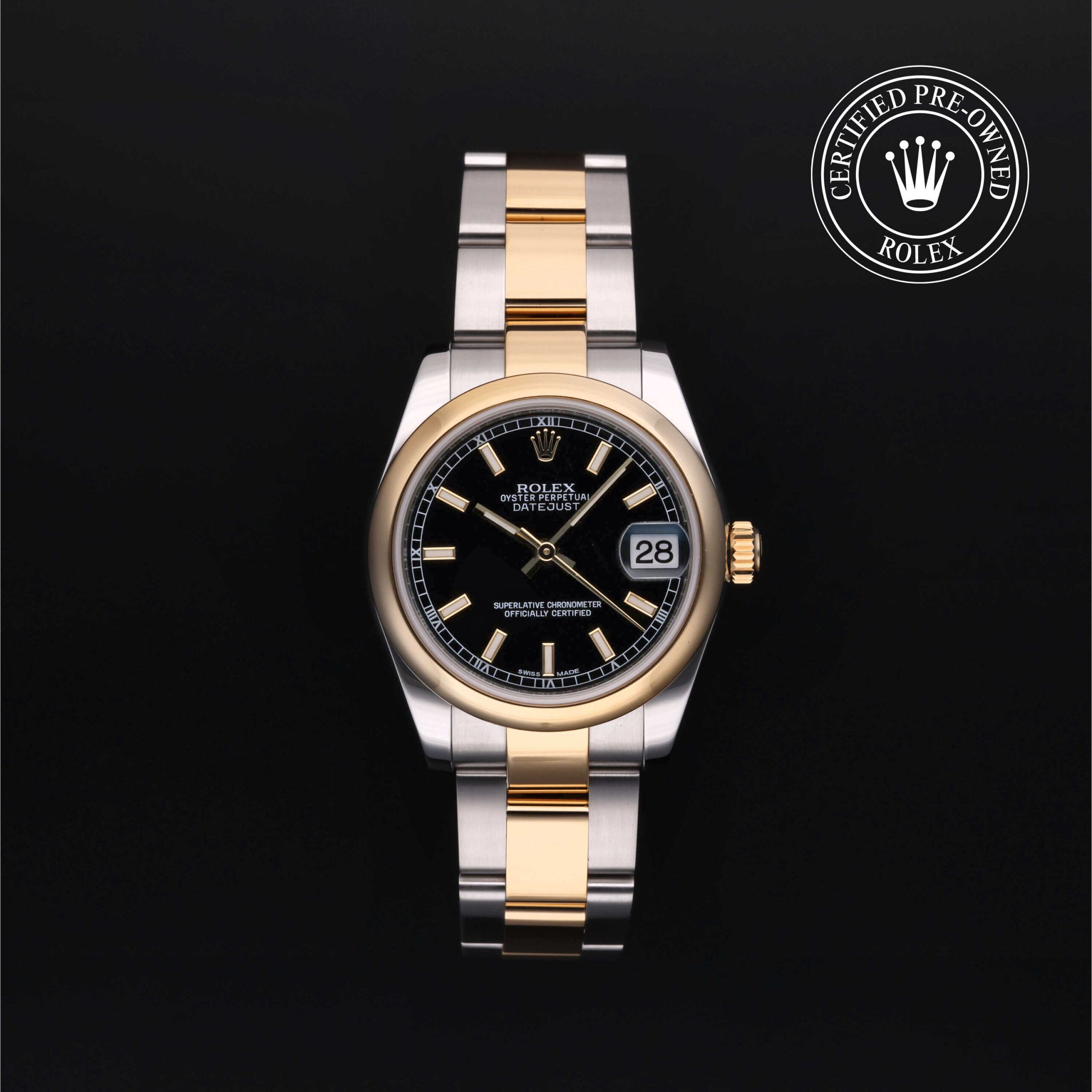 Rolex Datejust 31 178243 Black Dial Oyster Bracelet