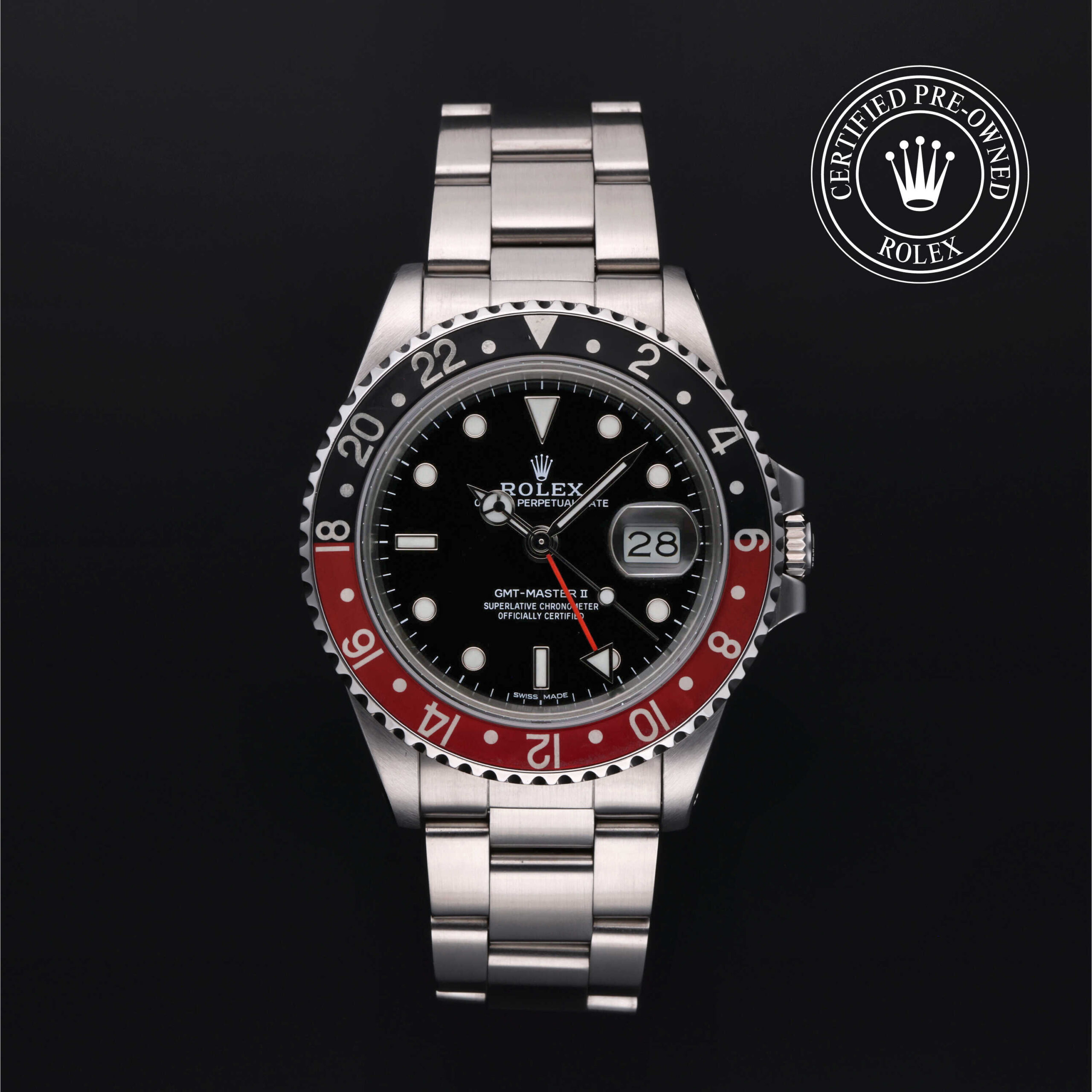 Rolex GMT-Master II 16760 Black Dial Oyster Bracelet 40mm