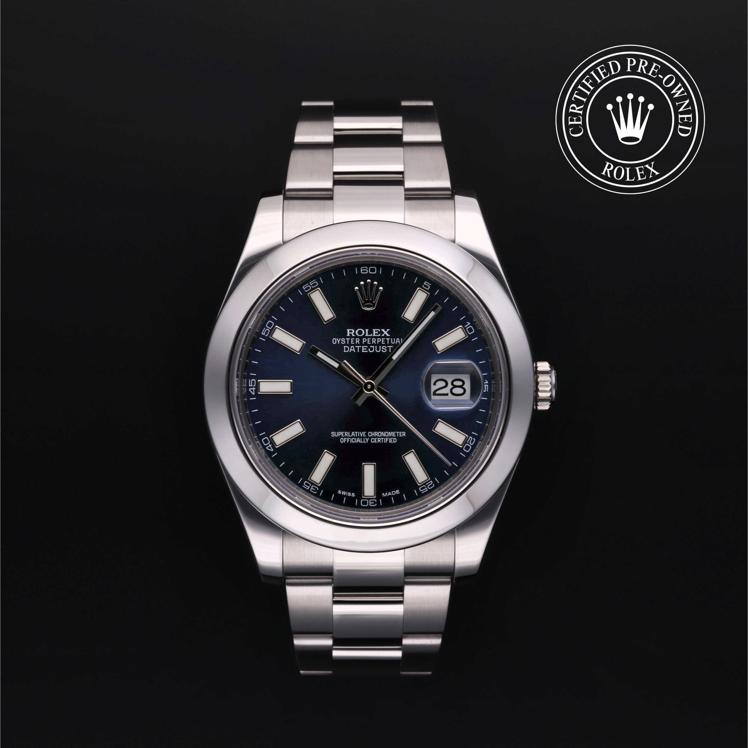 Rolex Datejust II 116300 Blue Dial Oyster Bracelet