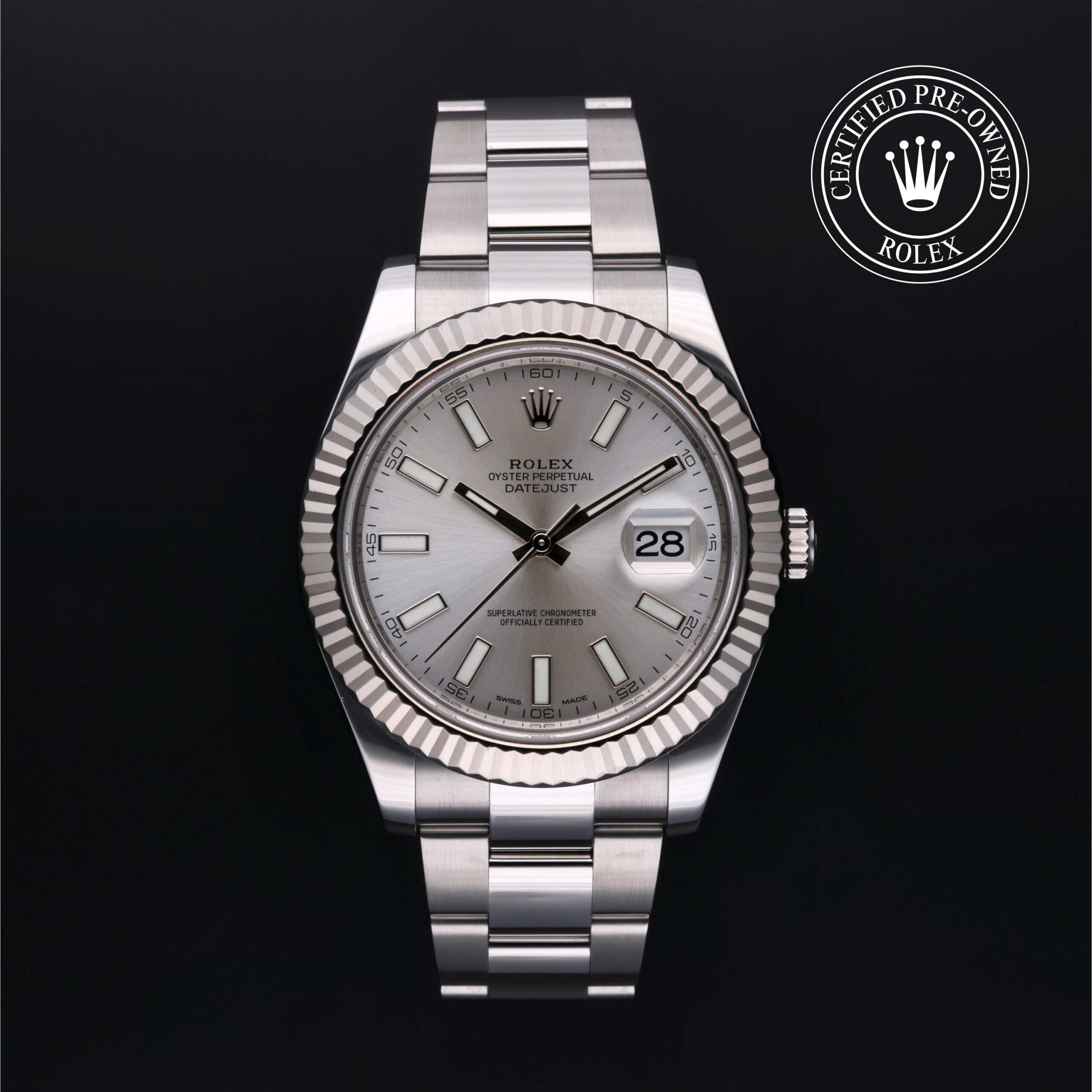 Rolex Datejust II 116334 Silver Dial Oyster Bracelet