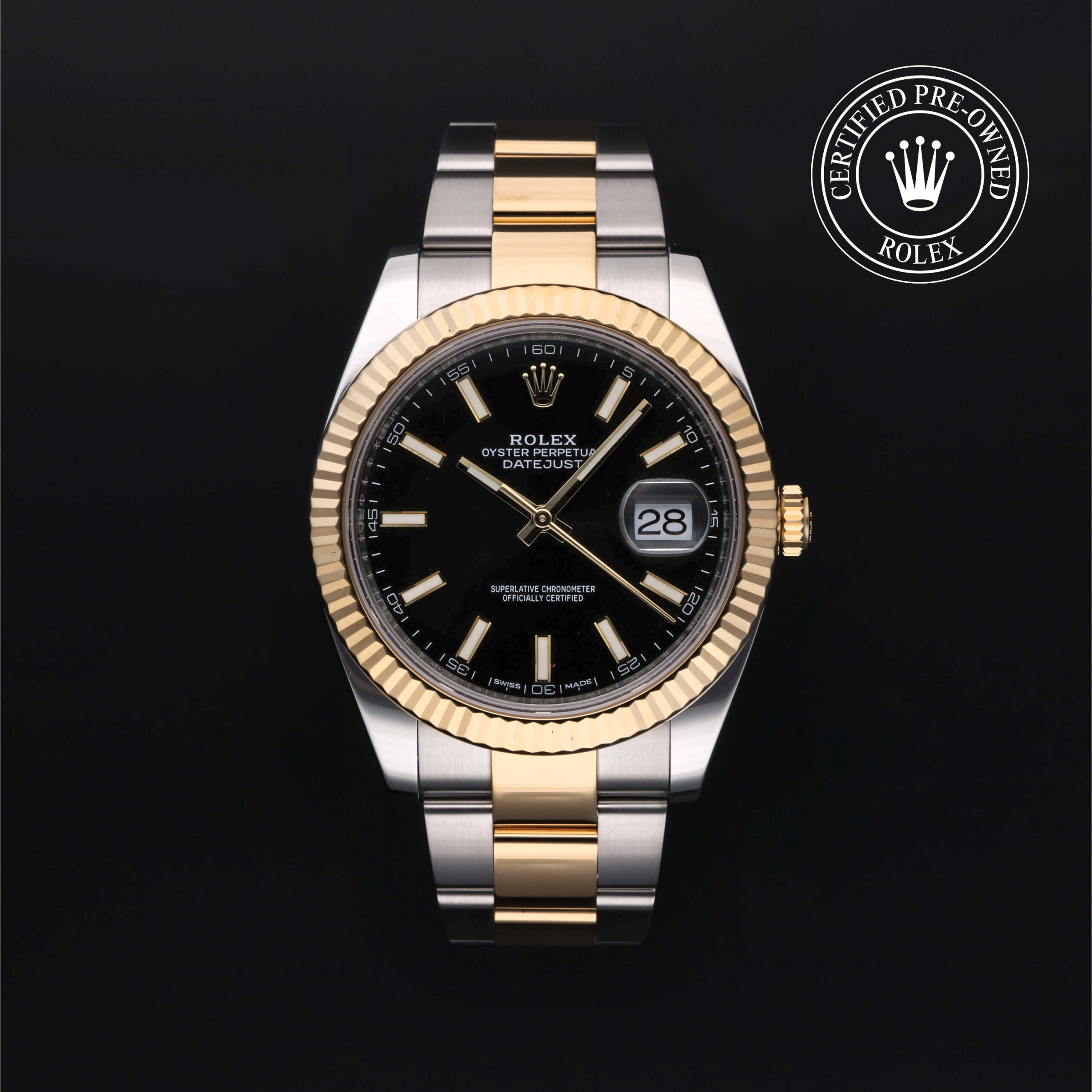 Rolex Datejust 41 126333 Black Dial Yellow Rolesor Oyster Bracelet
