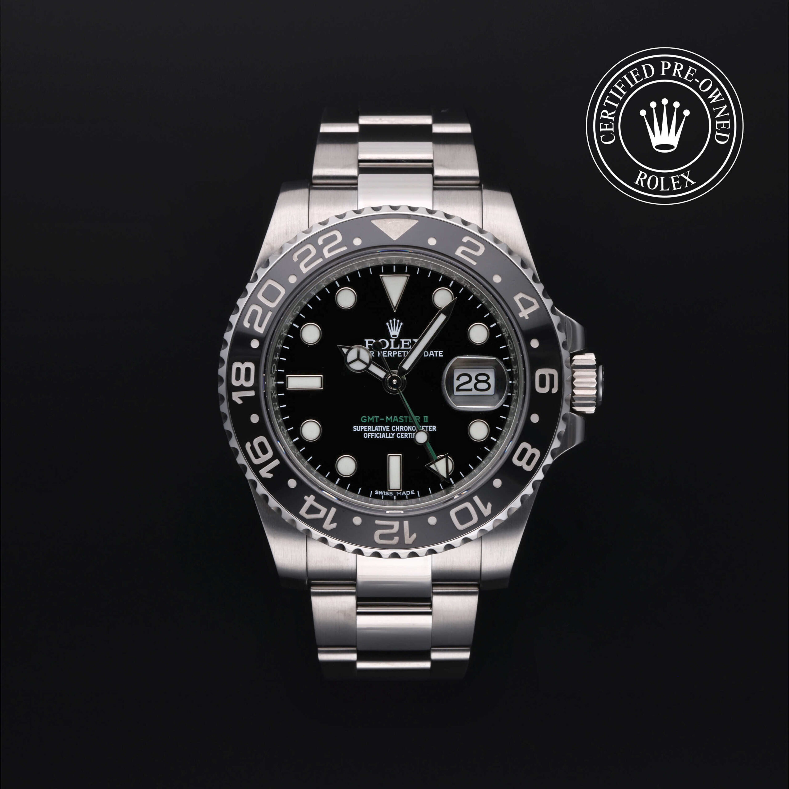 Rolex GMT-Master II 116710LN Black Dial Black Bezel Oyster Bracelet