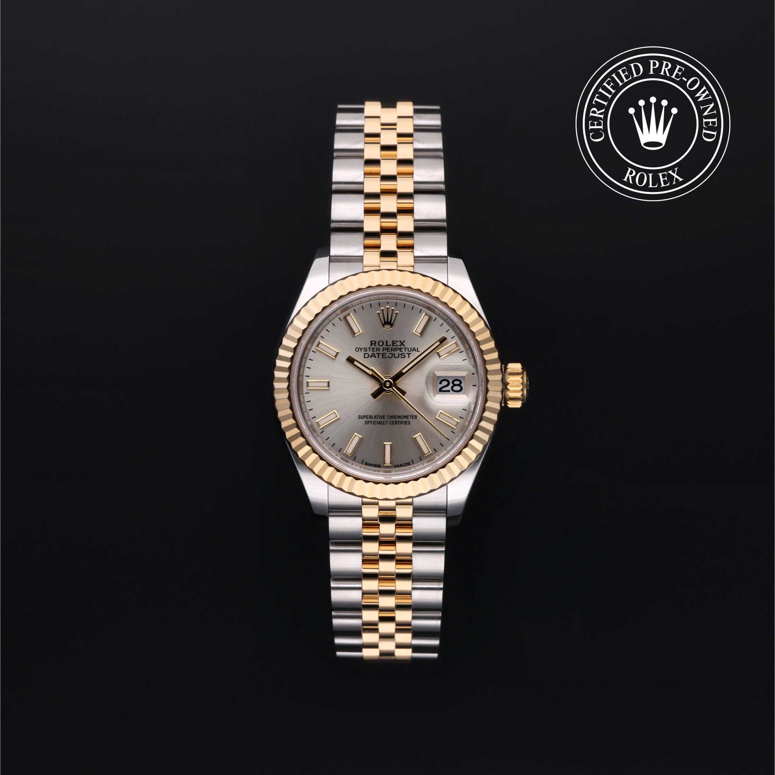 Rolex Lady-Datejust 279173 Silver Dial Yellow Rolesor
