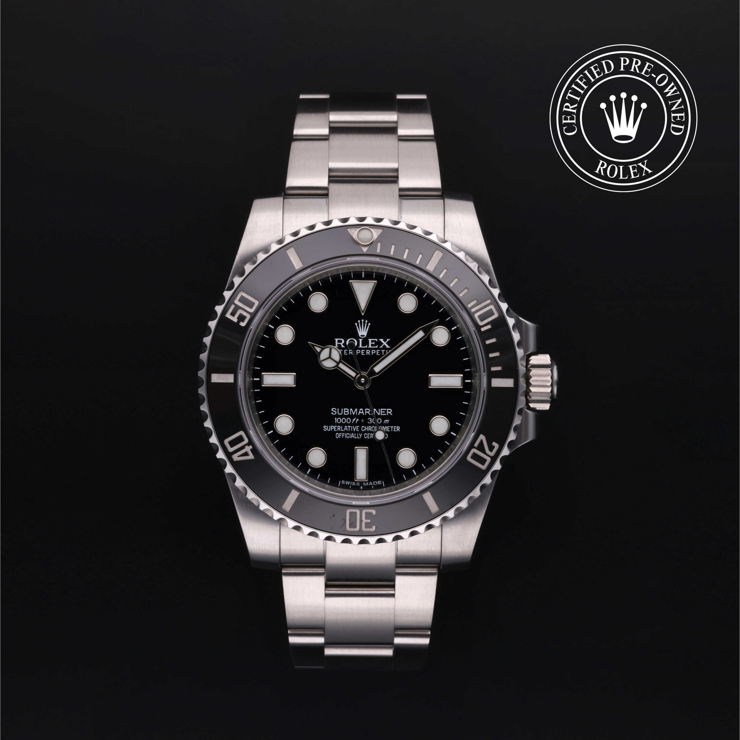 Rolex Submariner 114060 Black Dial 40mm Oystersteel