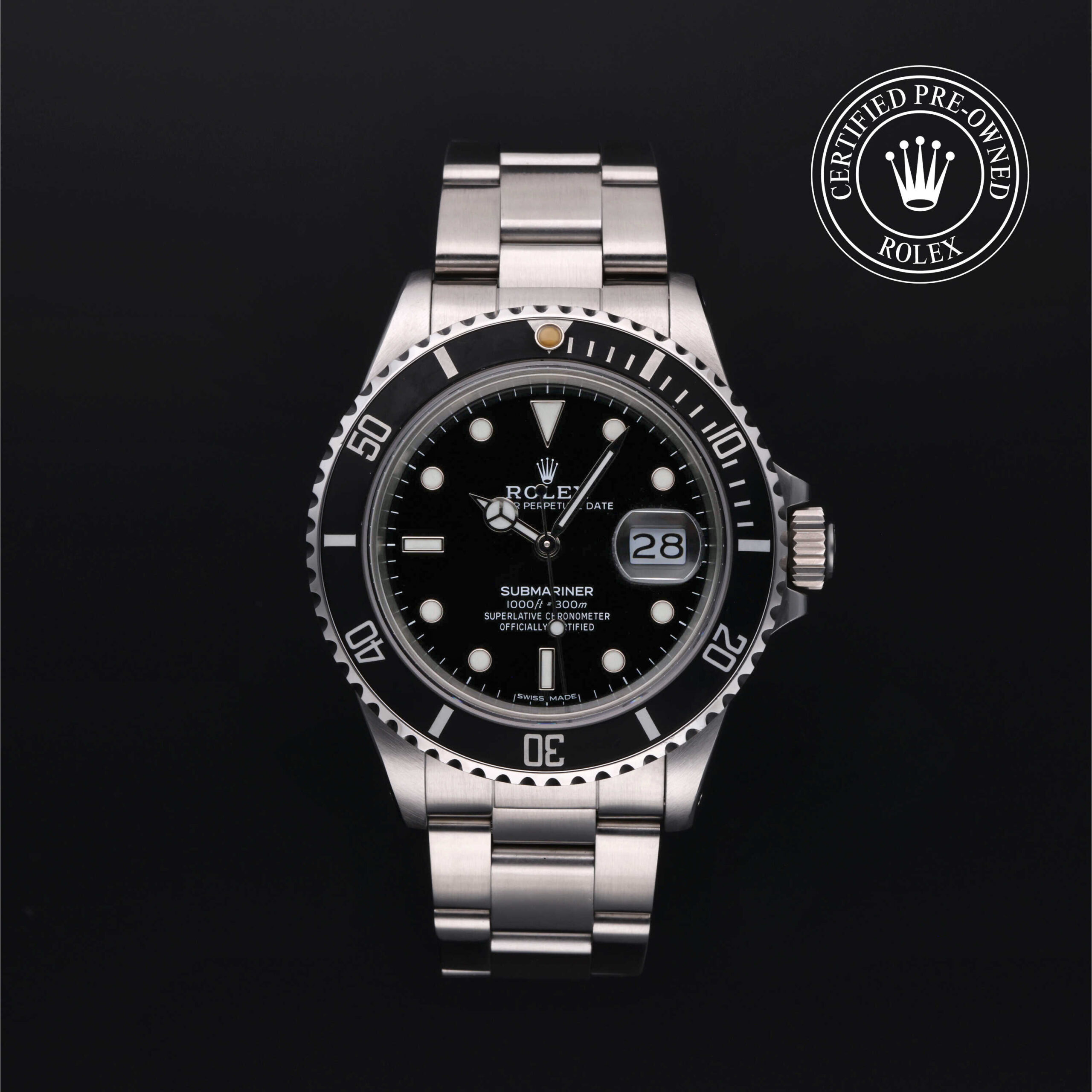 Rolex Submariner Date 16800 Black Dial Stainless Steel