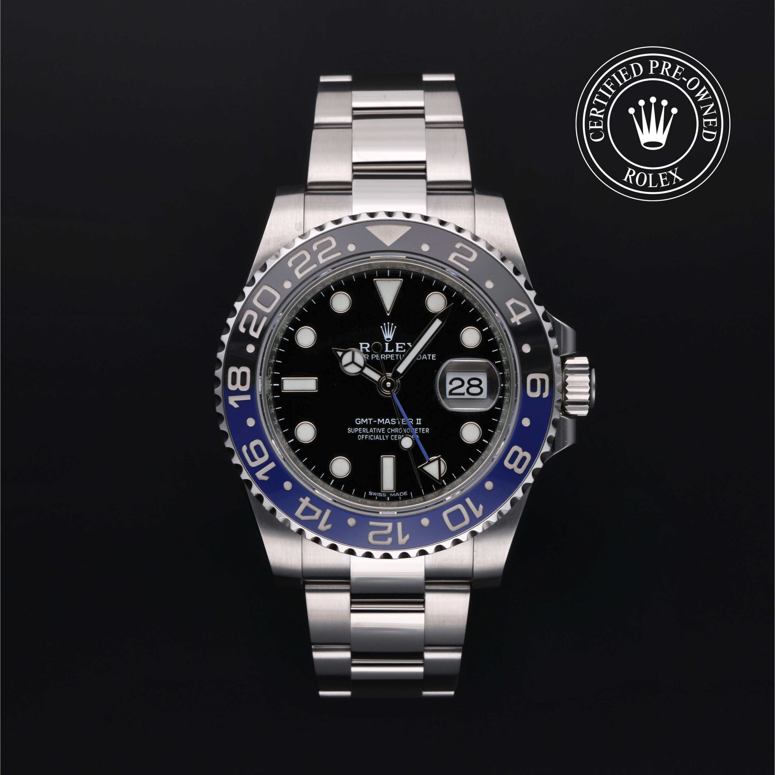 Rolex Certified Pre-Owned GMT-Master II 116710BLNR 40mm Black Dial Watch | Precision Watches Philadelphia