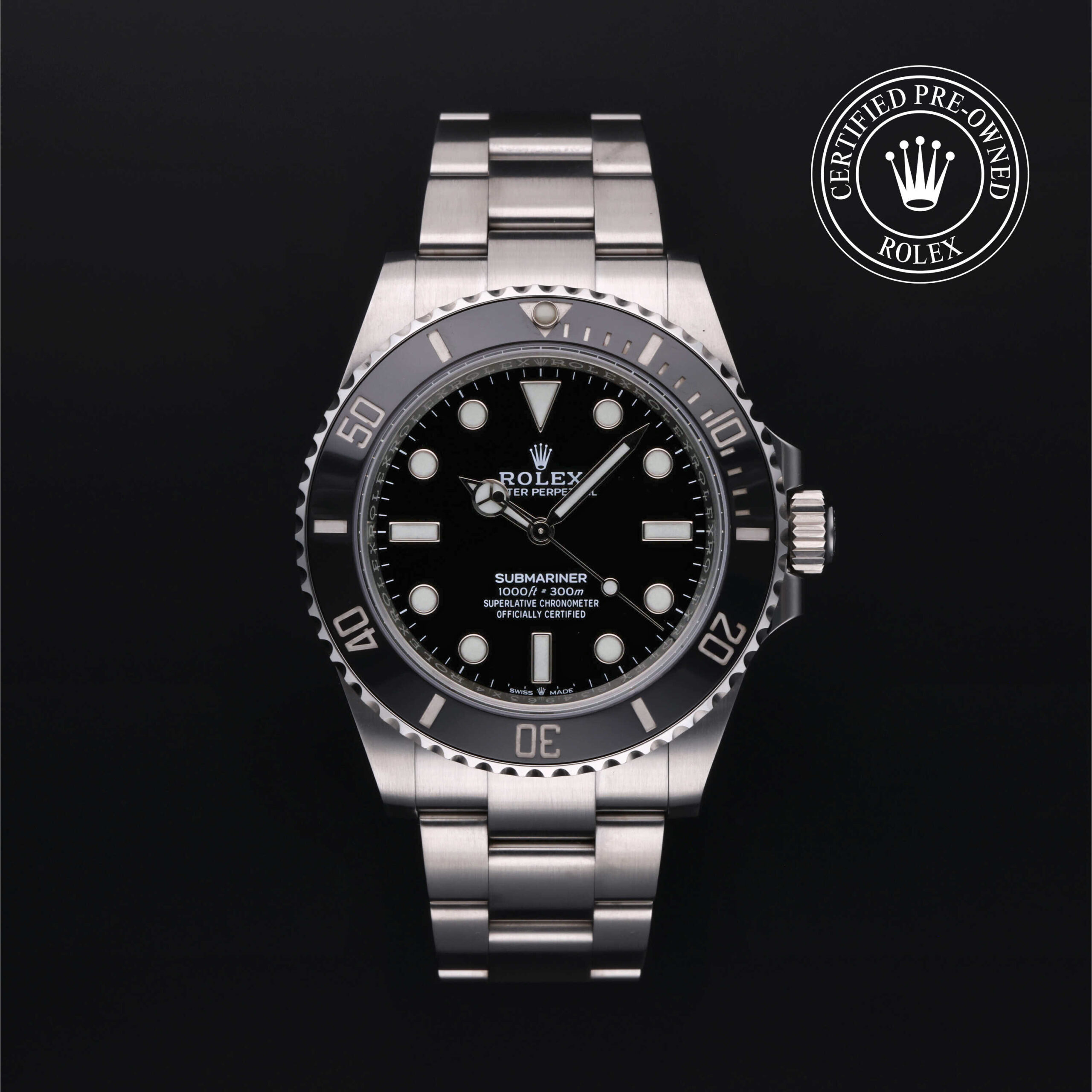 Rolex Certified Pre-Owned Submariner 124060 Black Dial 41mm Oystersteel | Precision Watches