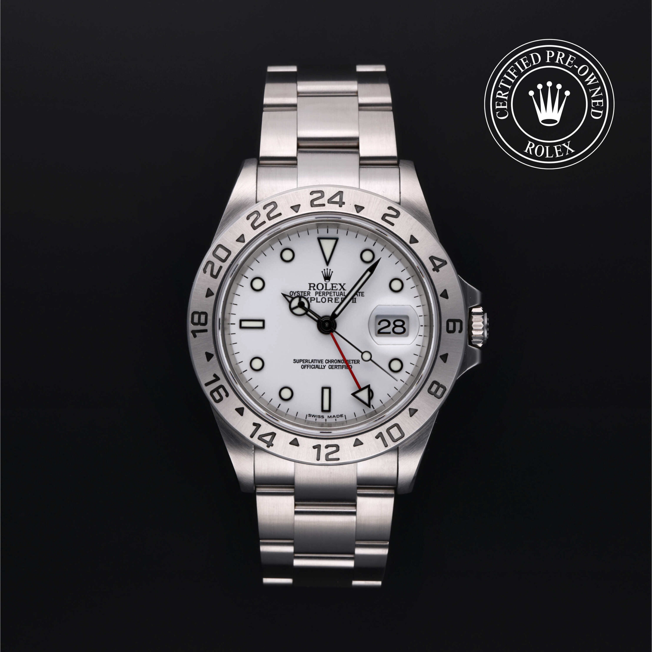 Rolex Explorer II 16570 Certified Pre-Owned – White Dial