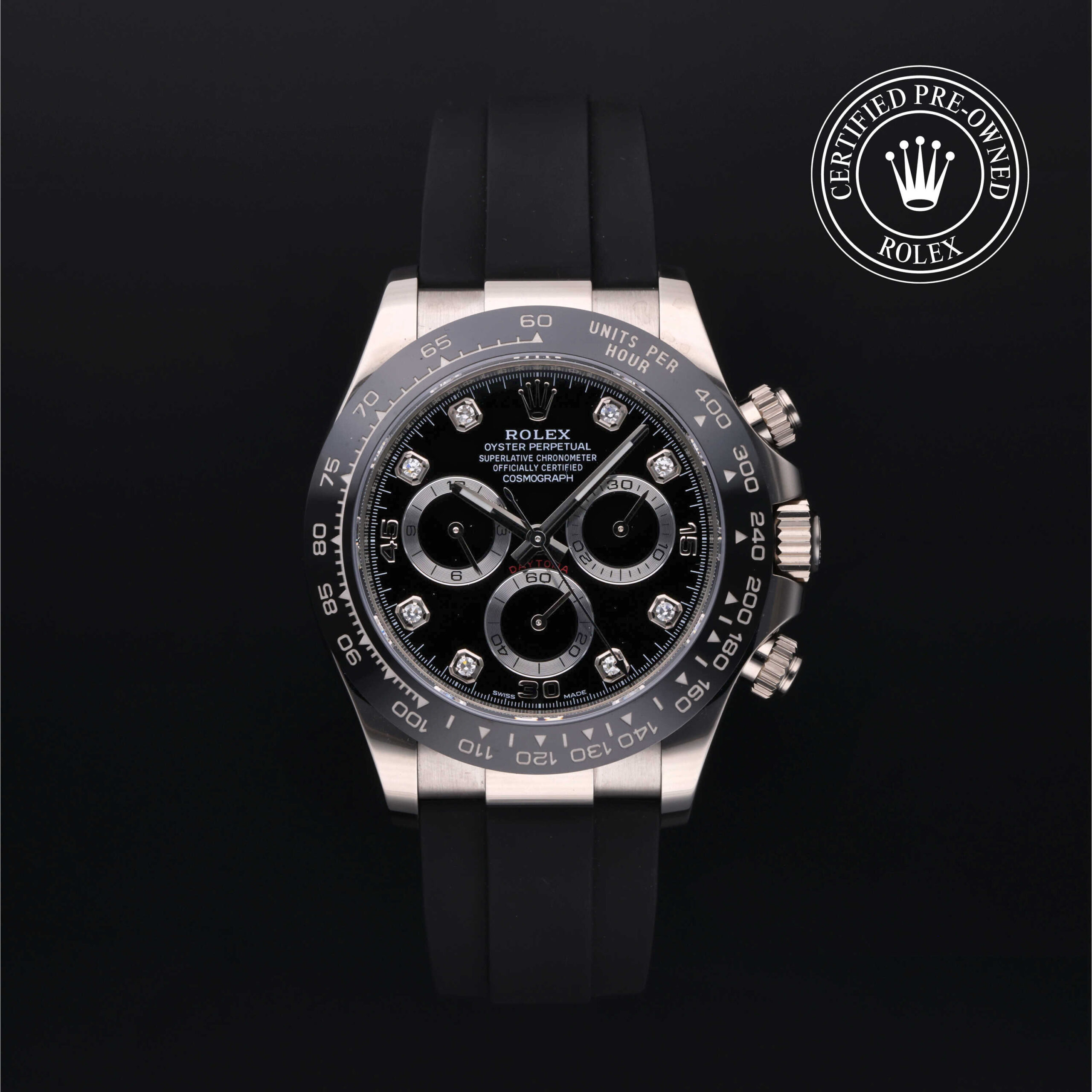Rolex Daytona 116519LN Certified Pre-Owned – Black Diamond Dial