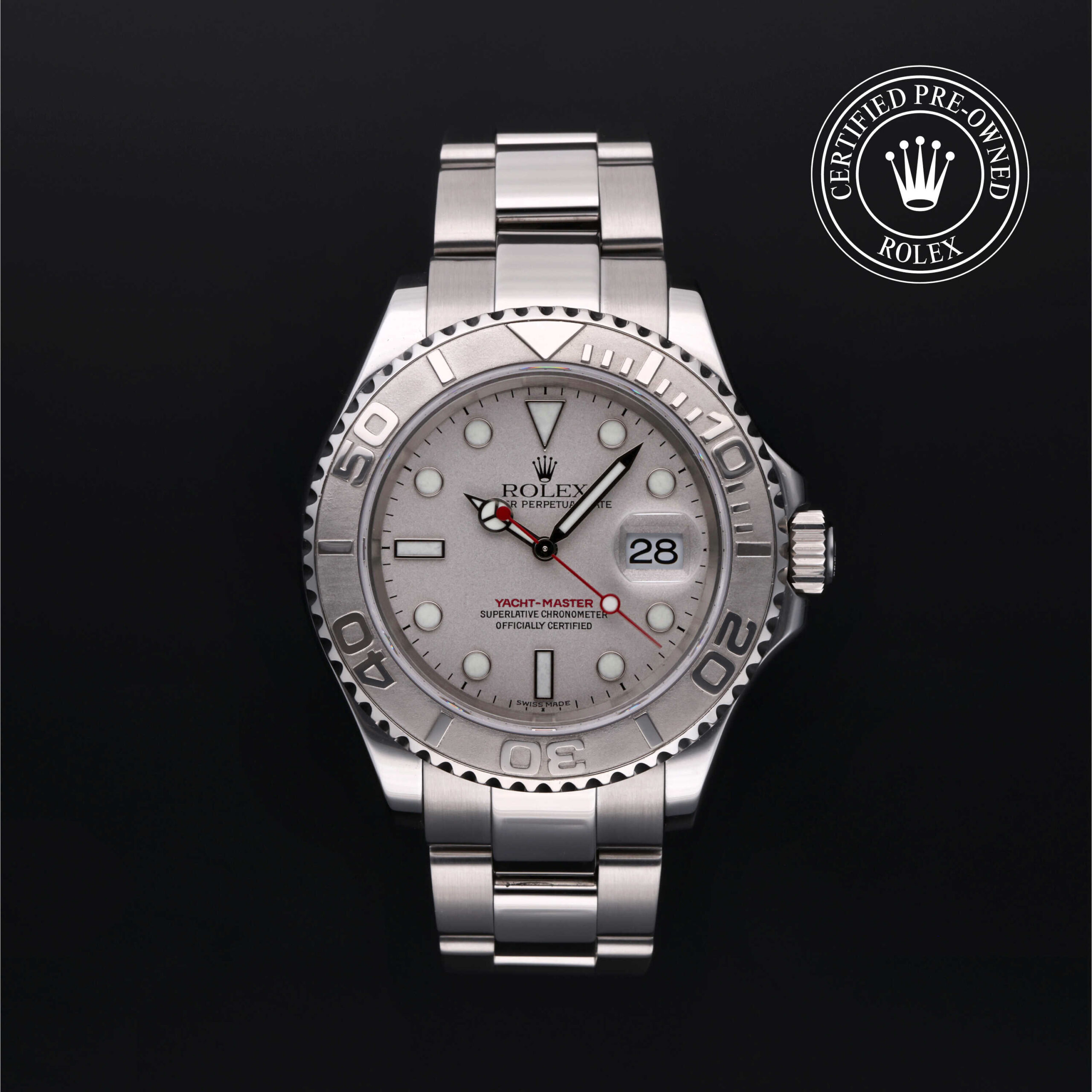 Rolex Yacht-Master 16622 Certified Pre-Owned – Platinum Dial