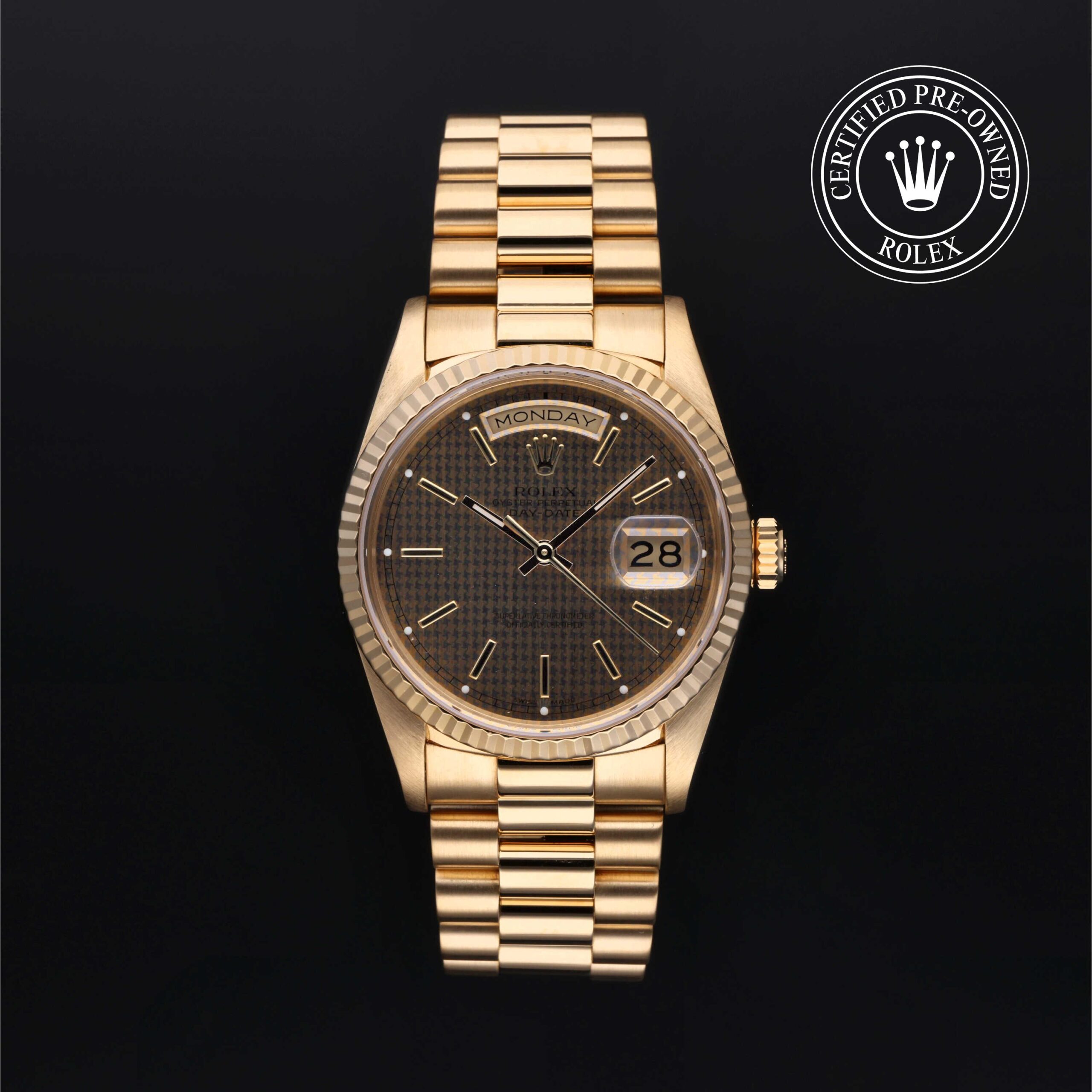 Rolex Certified Pre-Owned Day-Date 36mm Gold 18 Carat Yellow 1991 Reference 18238