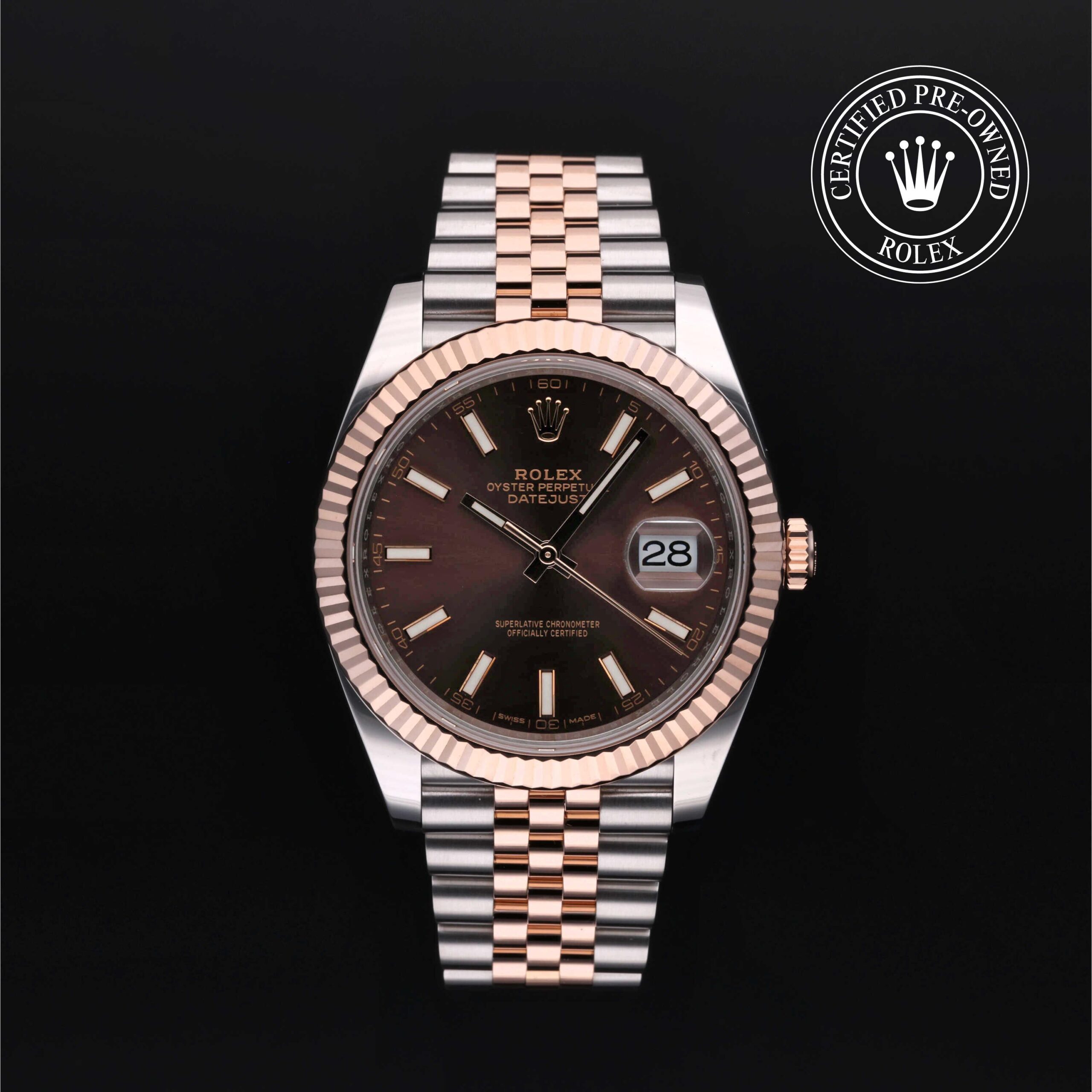 Rolex Certified Pre-Owned Datejust 41mm Everose Rolesor 2018 Reference 126331