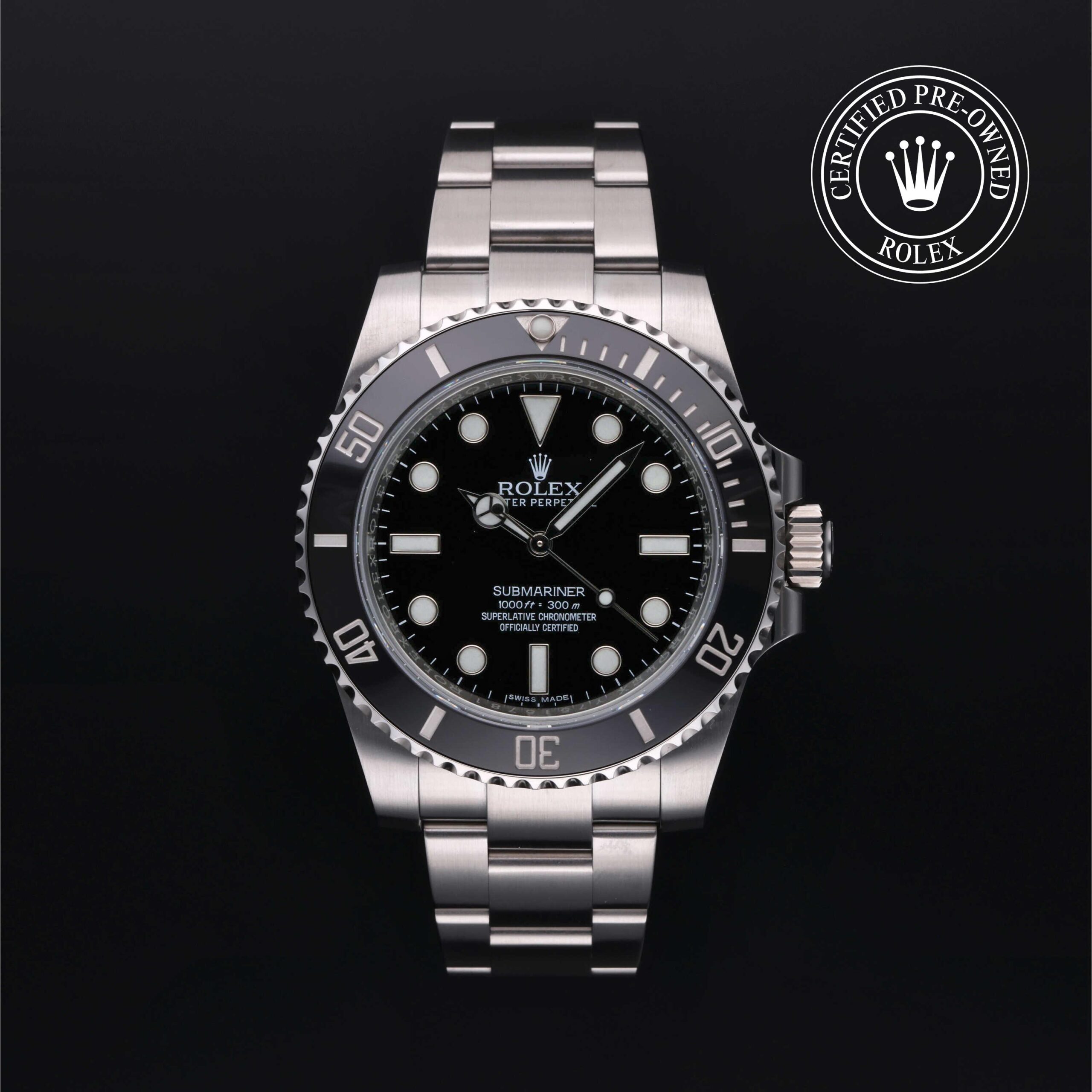 Rolex Certified Pre-Owned Submariner 40mm Oystersteel 2016 Reference 114060