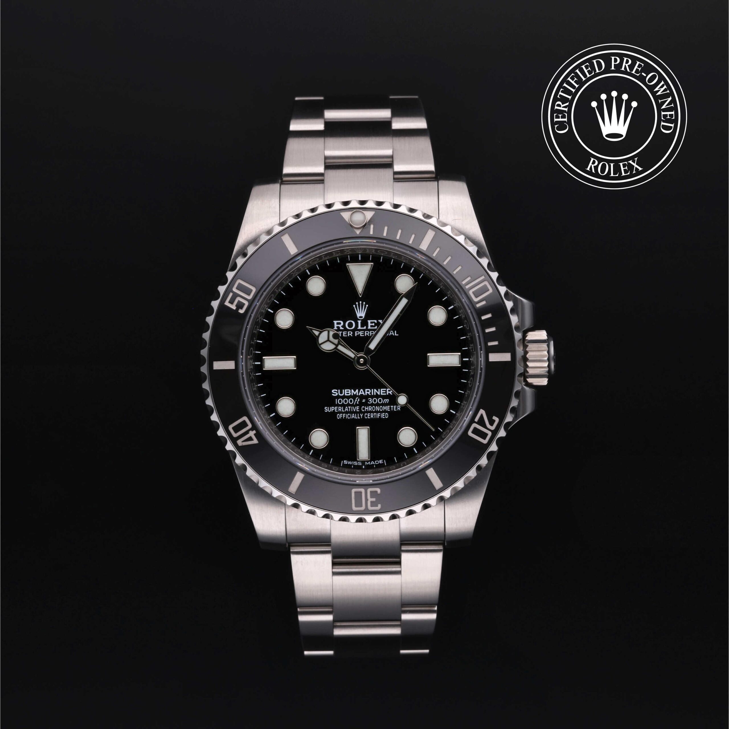 Rolex Certified Pre-Owned Submariner 40mm Oystersteel 2019 Reference 114060