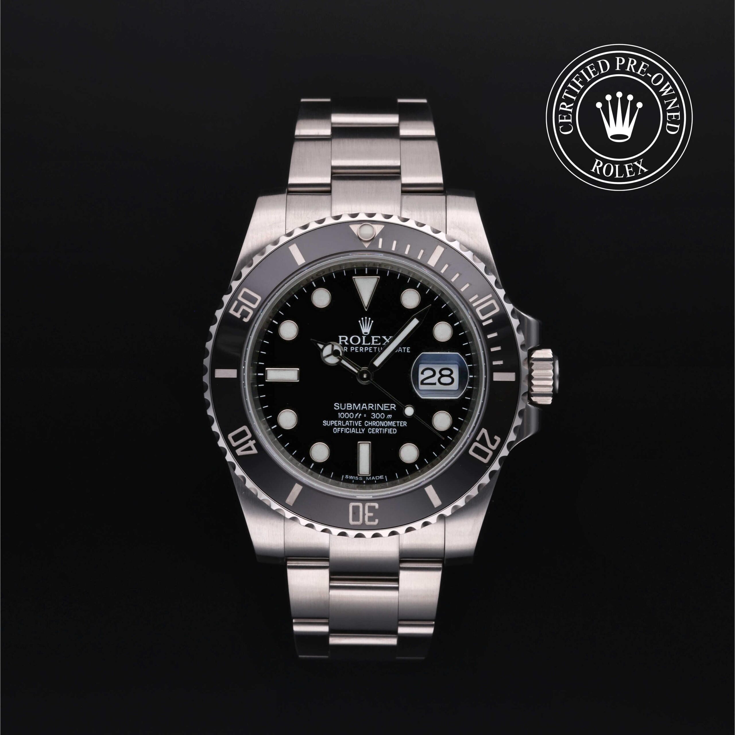 Rolex Certified Pre-Owned Submariner Date 40mm Oystersteel 2012 Reference 116610LN