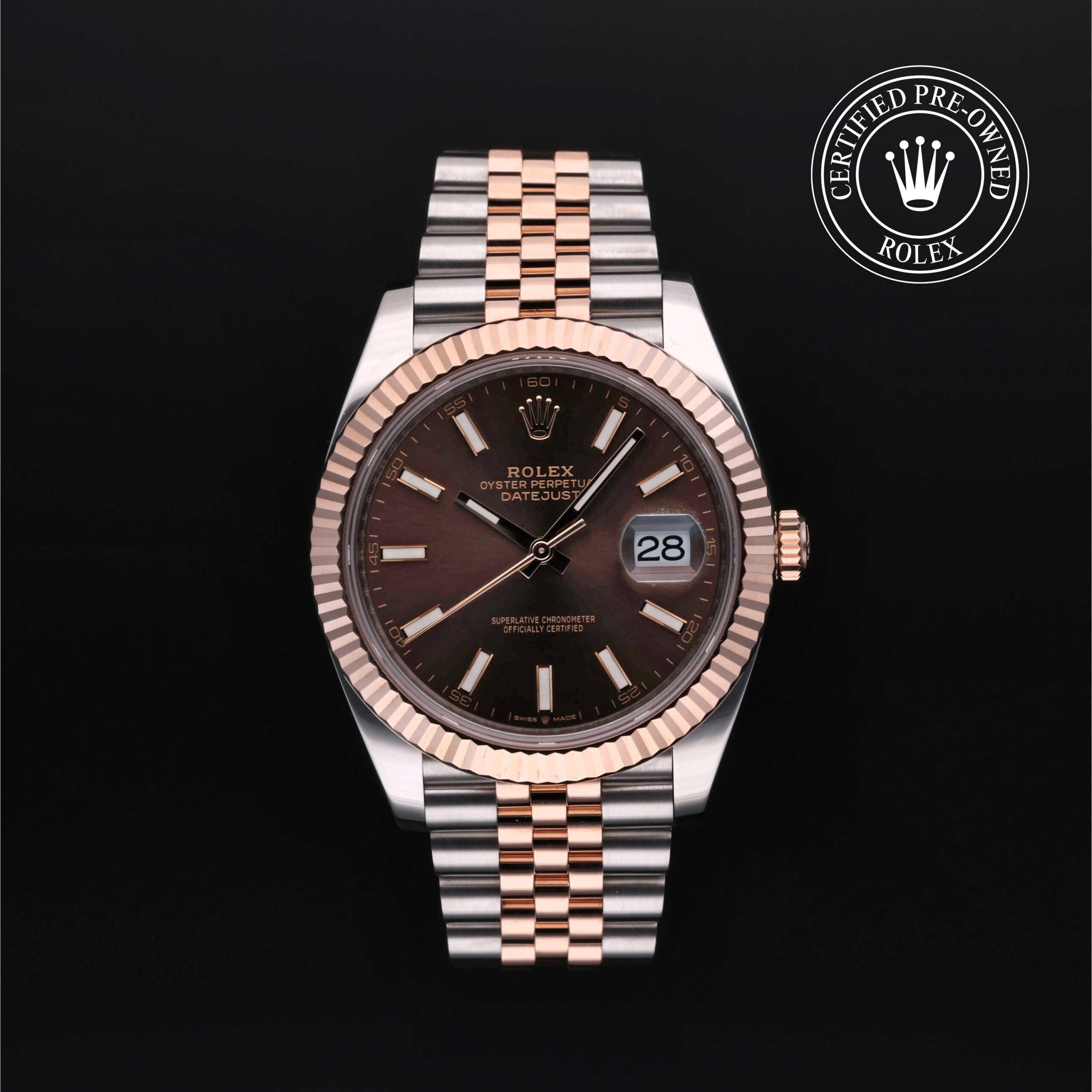 Rolex Certified Pre-Owned Datejust 41mm Everose Rolesor 2023 Reference 126331