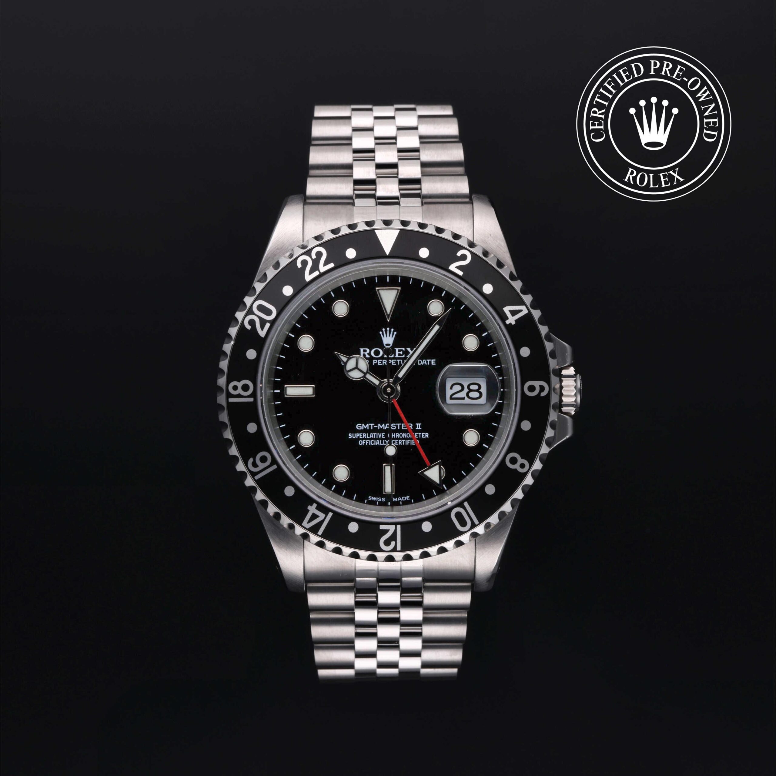 Rolex Certified Pre-Owned GMT-Master II 40mm Oystersteel 2000 Reference 16710LN