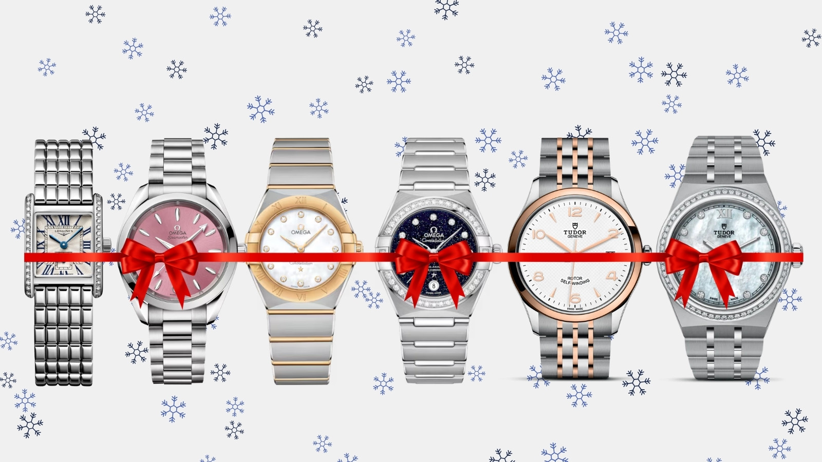 Omega, Tudor, Longines holiday watch banner