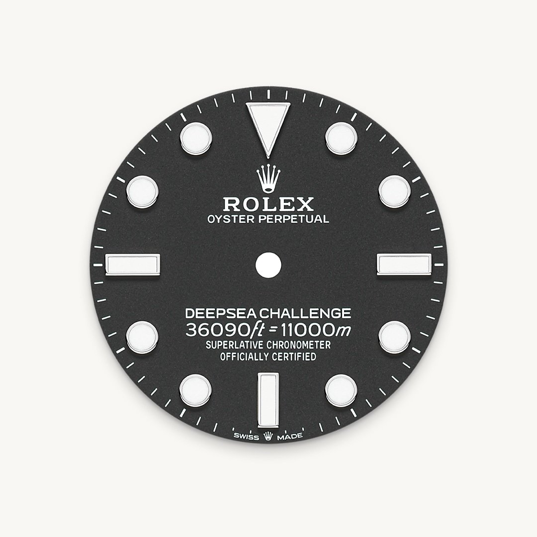 Intense black dial