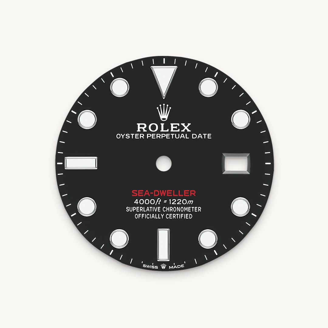 Intense black dial