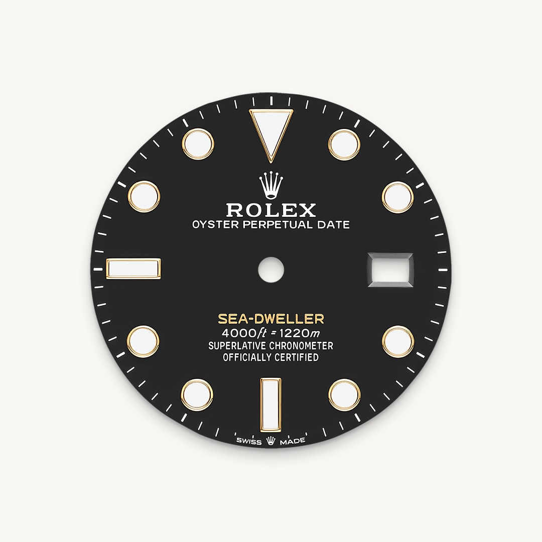 Intense black dial