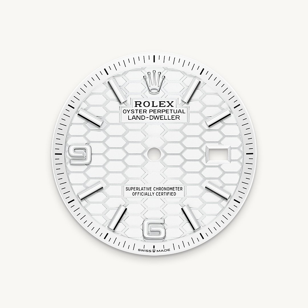 Intense white dial