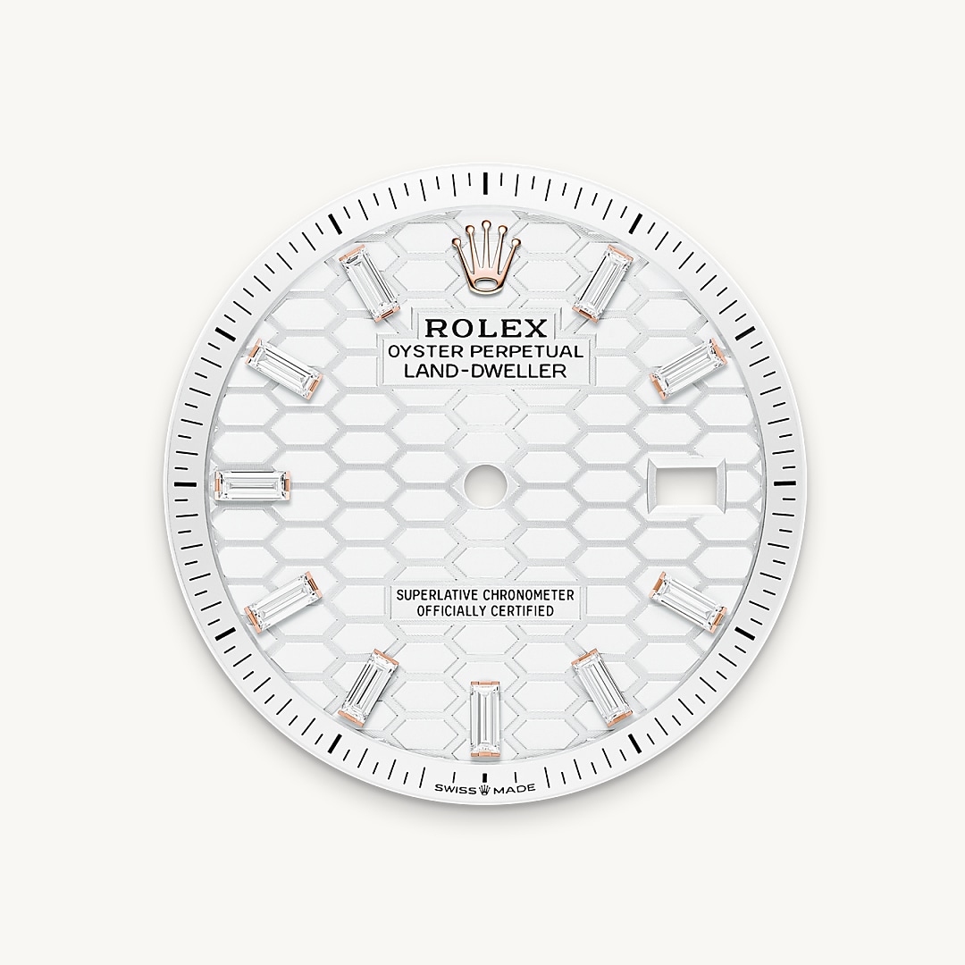 Intense white dial