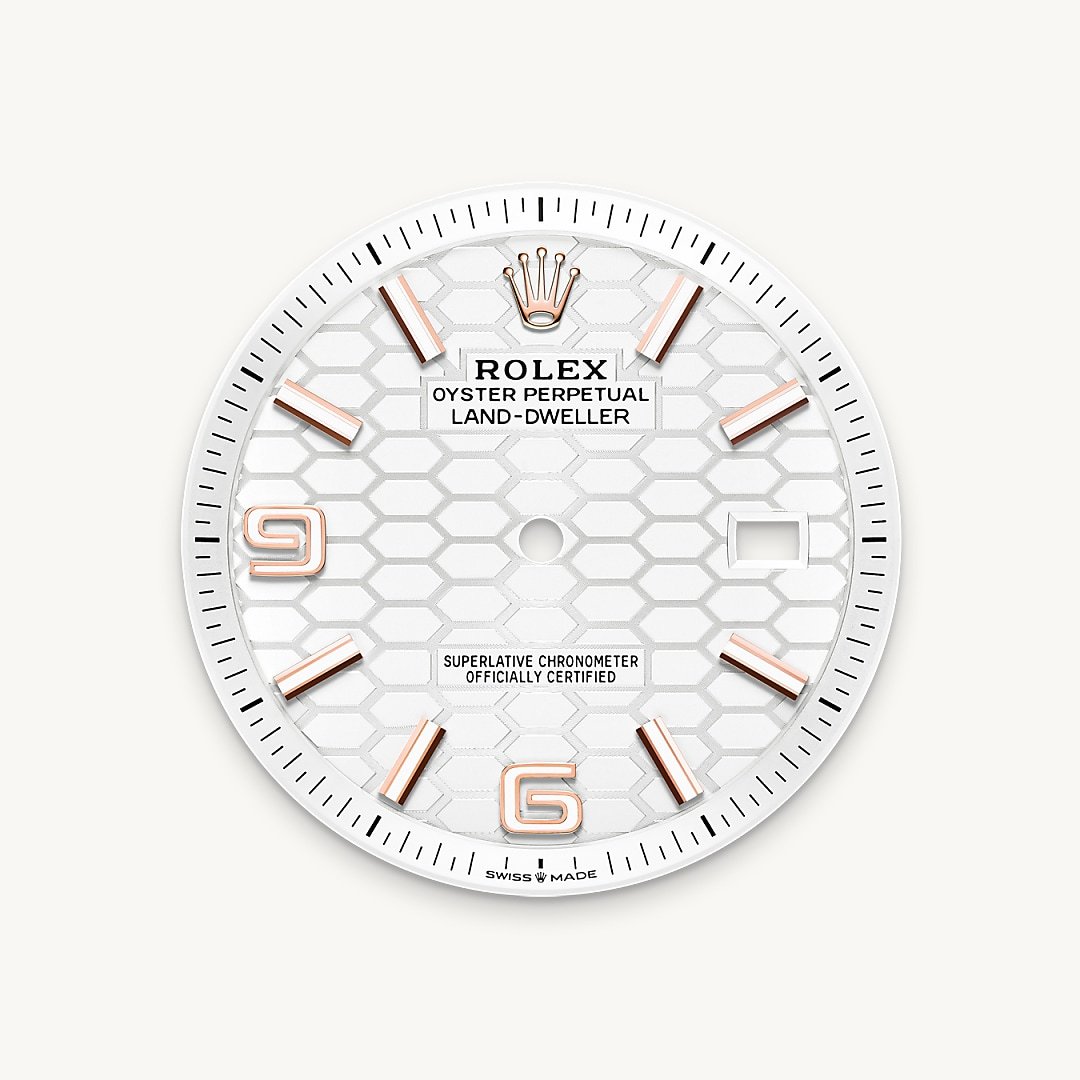 Intense white dial