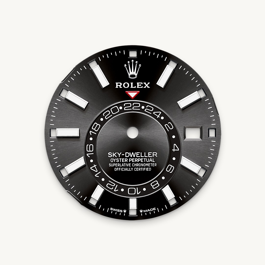 Bright black dial