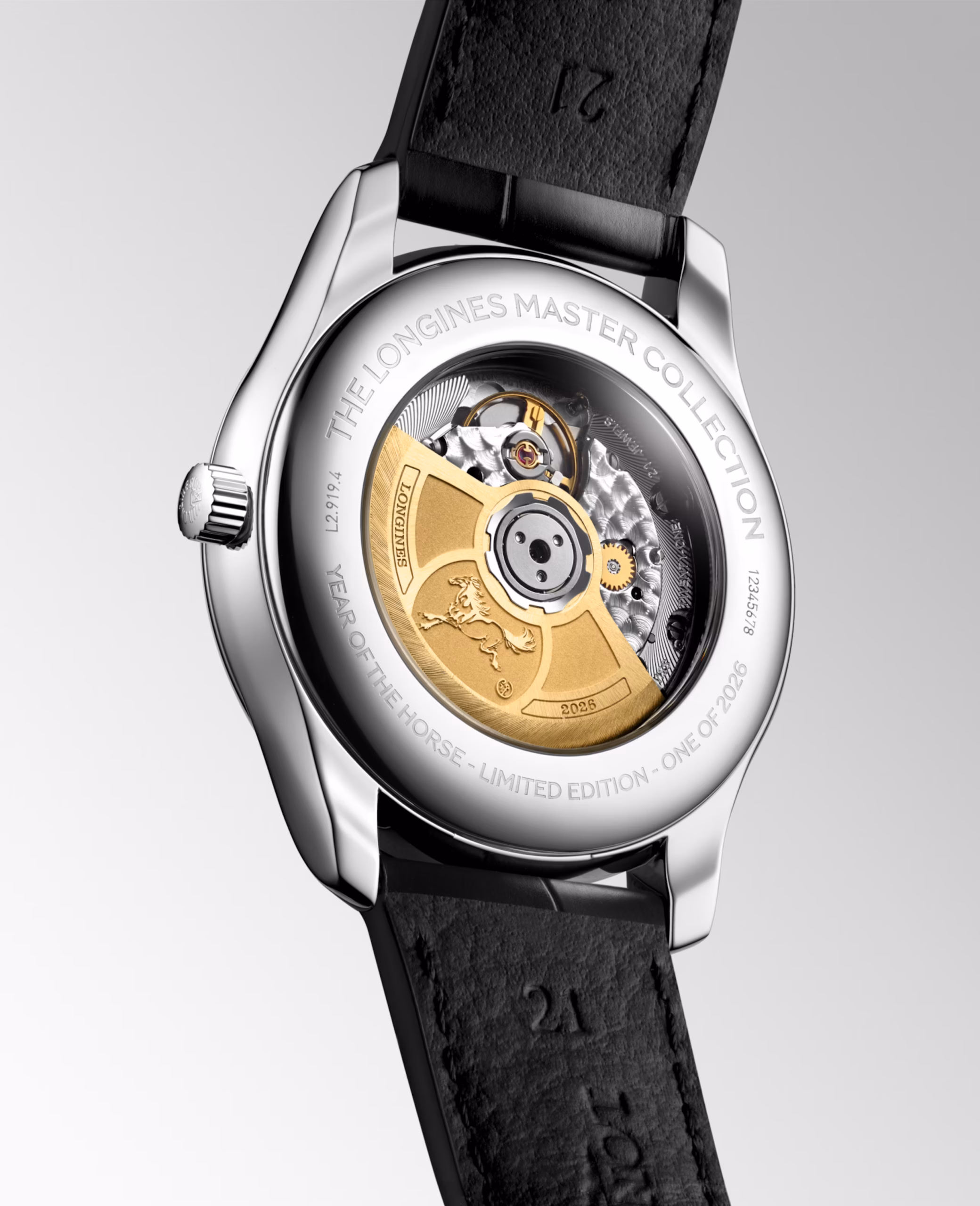 Longines Master Collection Year of the Horse Edition movement shot