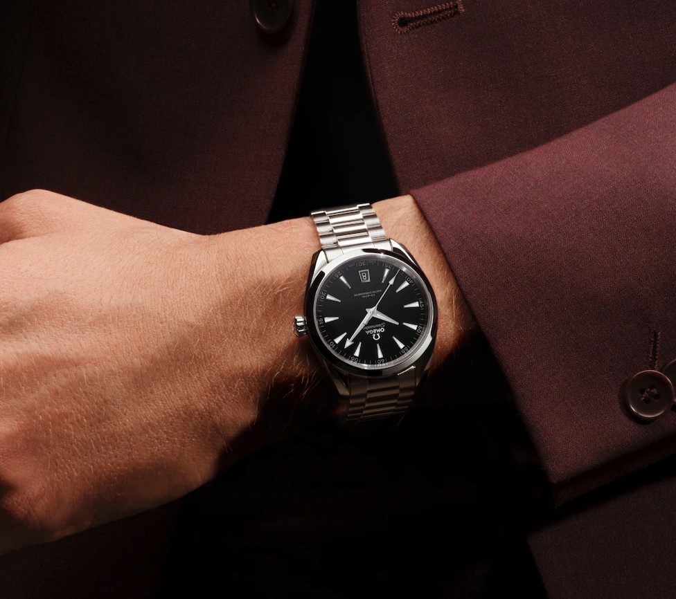 omega seamaster aqua terra on the wrist