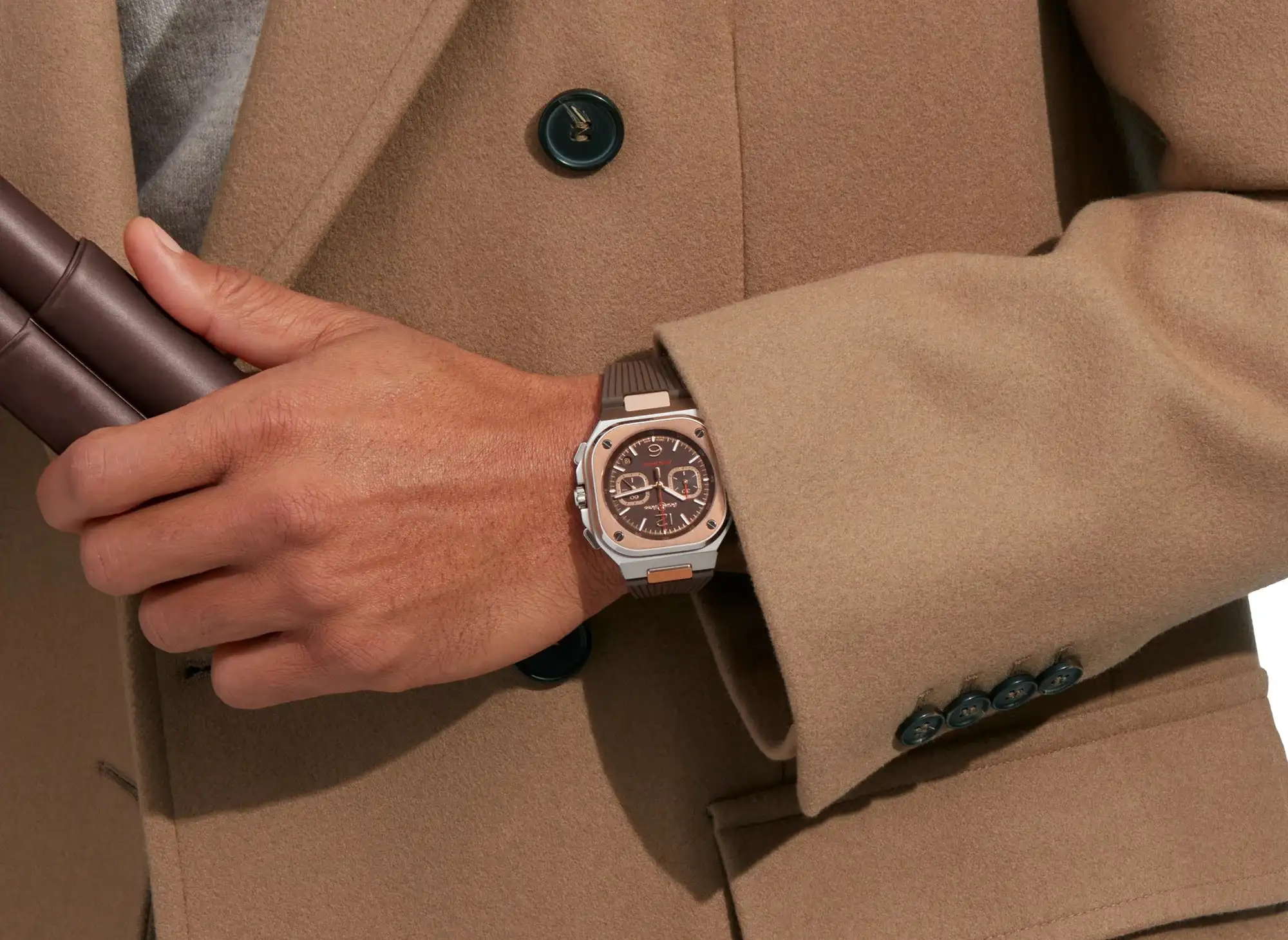 Bell & Ross BR 05 Chrono Edicion Limitada BR05C-LDA/SRB on the wrist