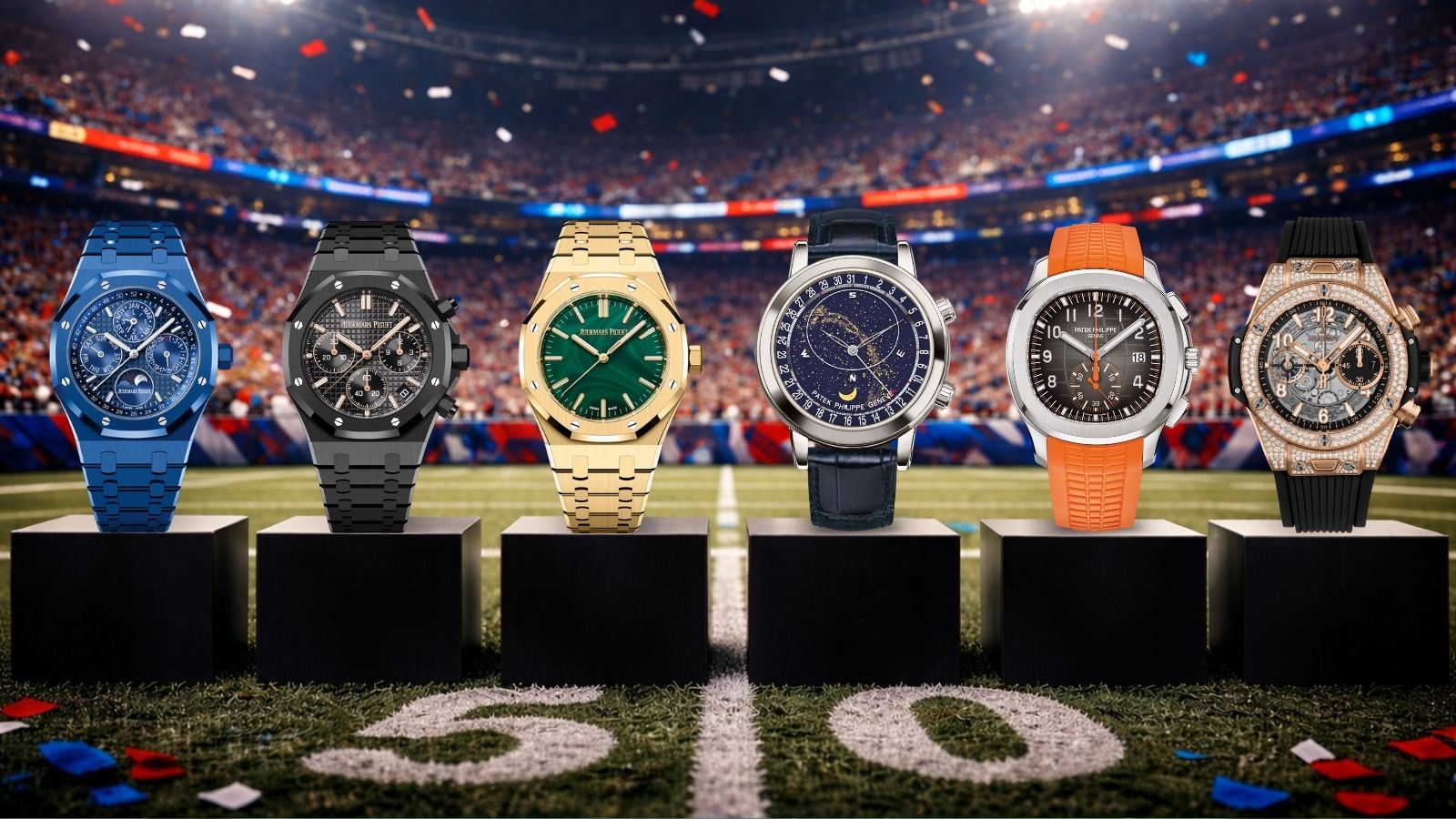 super bowl banner audemars patek and others