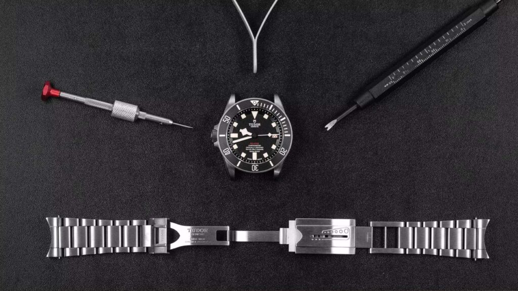 tudor watch taken apart